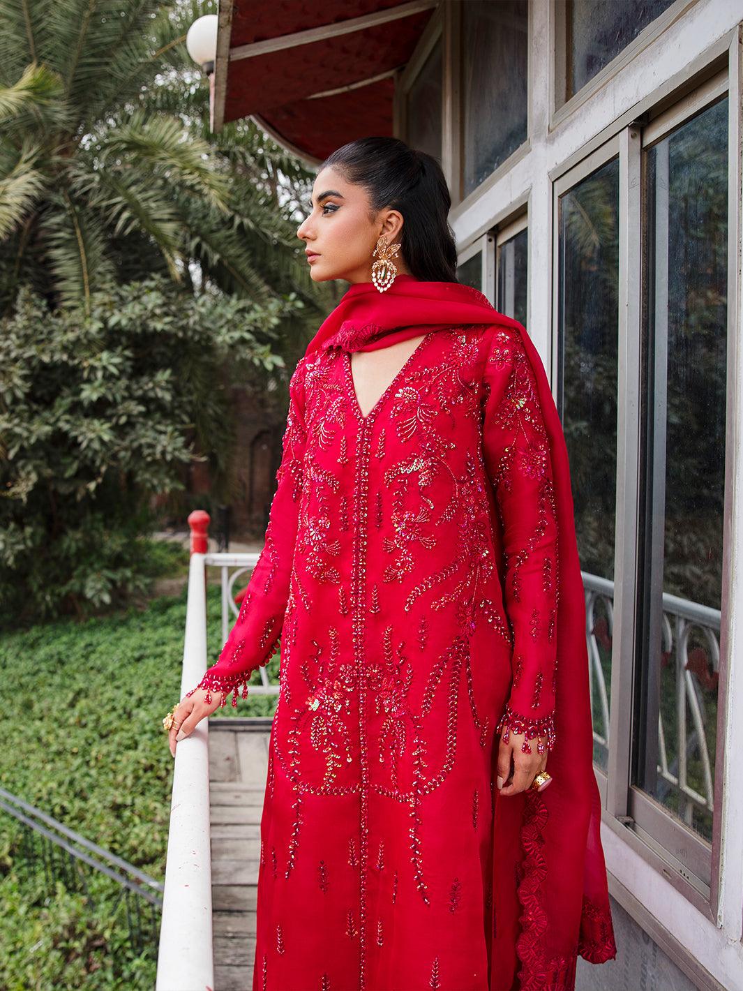 Amroz Atelier | Aerien Formals | Rouge by Amroz Atelier - Designer Dress - Type: Ladies Clothes - Available at Libayah - 100% Original