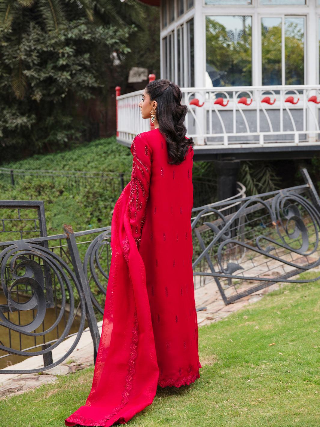 Amroz Atelier | Aerien Formals | Rouge by Amroz Atelier - Designer Dress - Type: Ladies Clothes - Available at Libayah - 100% Original