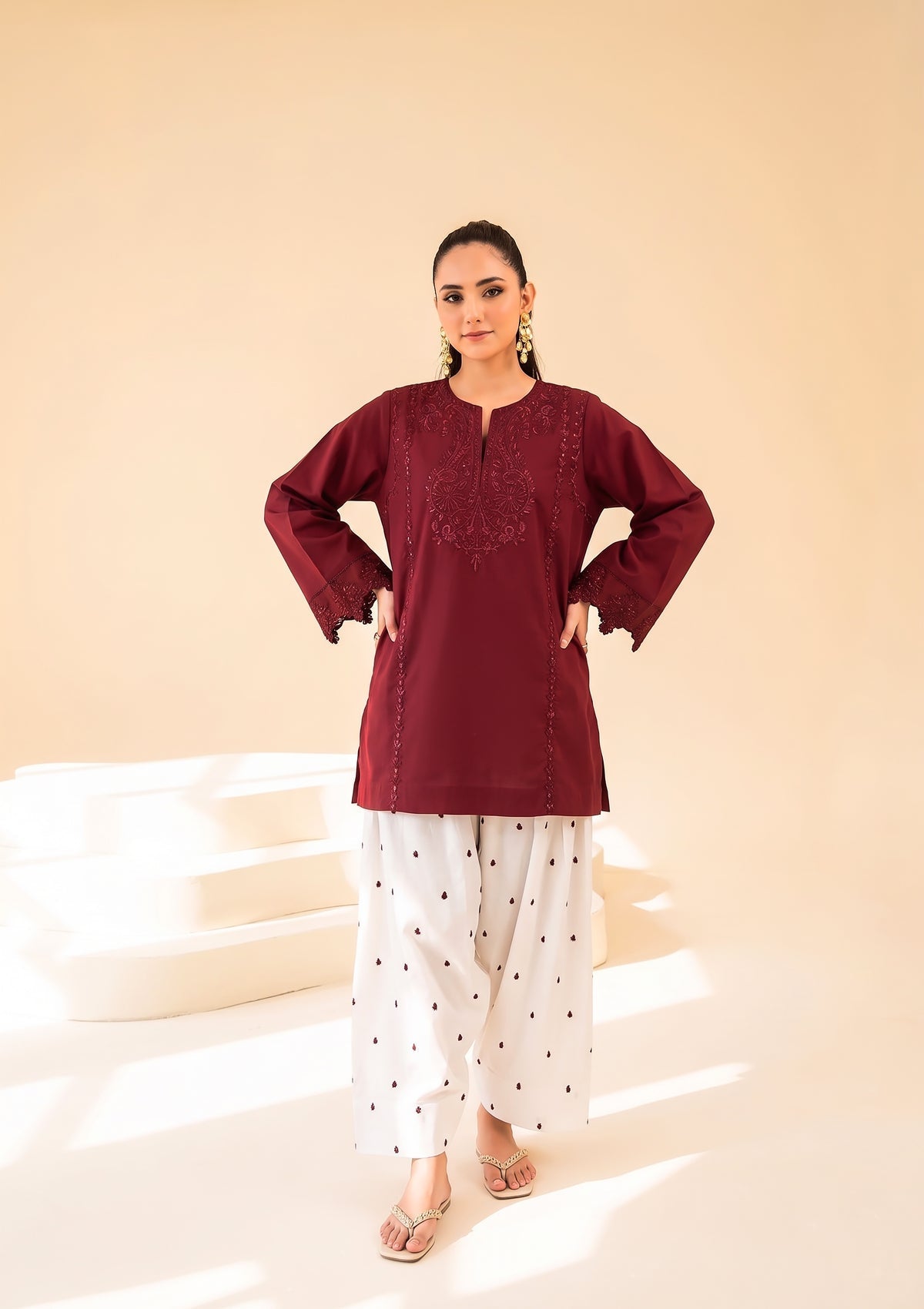 Faiza Faisal | FNF Cords Edit | RUBY FUSION by Faiza Faisal - Designer Dress  - Type : Ladies Clothes - Available at Libayah - 100% Original 