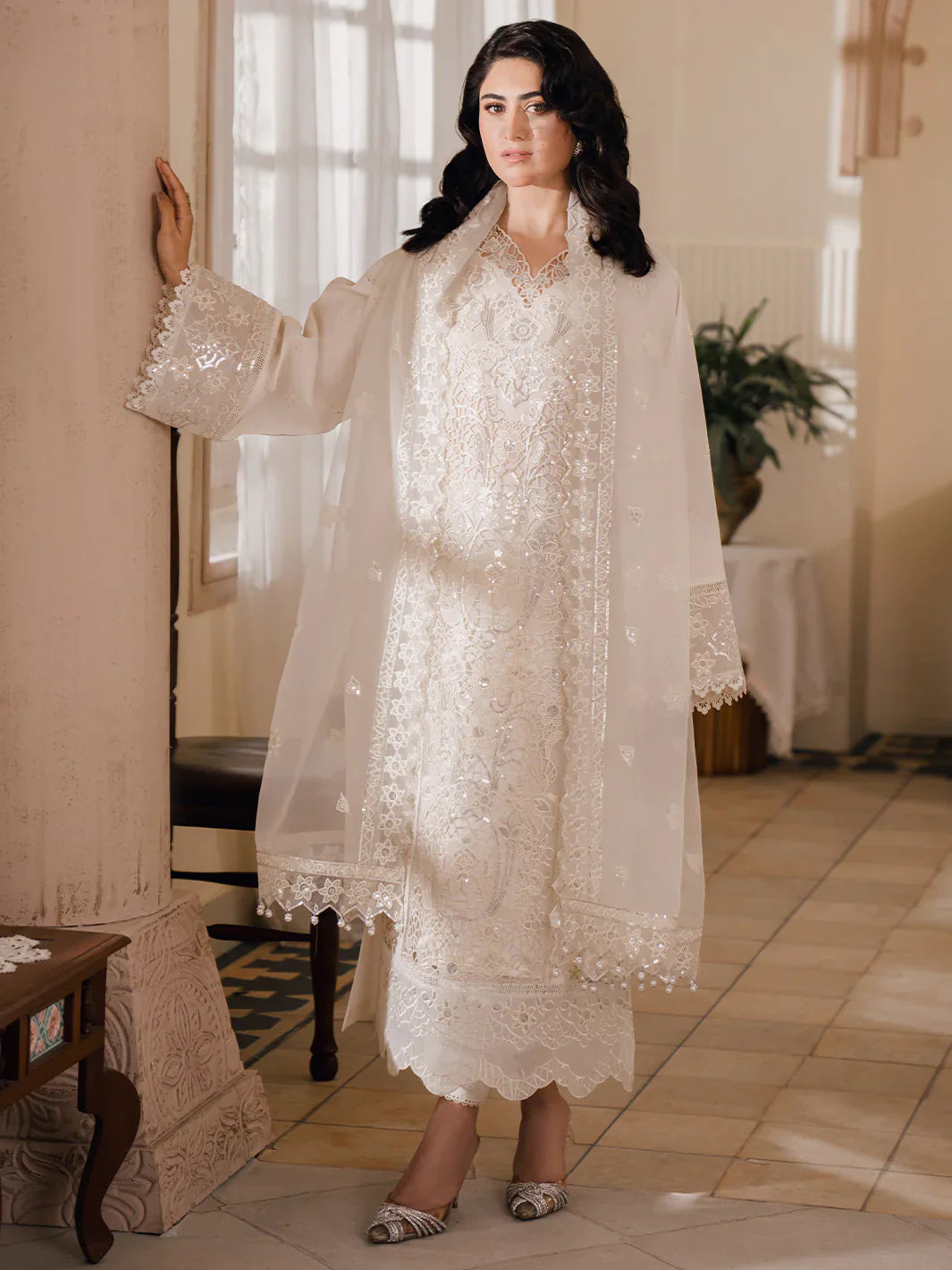 Bin Ilyas | Naqsh Luxury Lawn | Laira by Bin Ilyas - Designer Dress - Type: Ladies Clothes - Available at Libayah - 100% Original