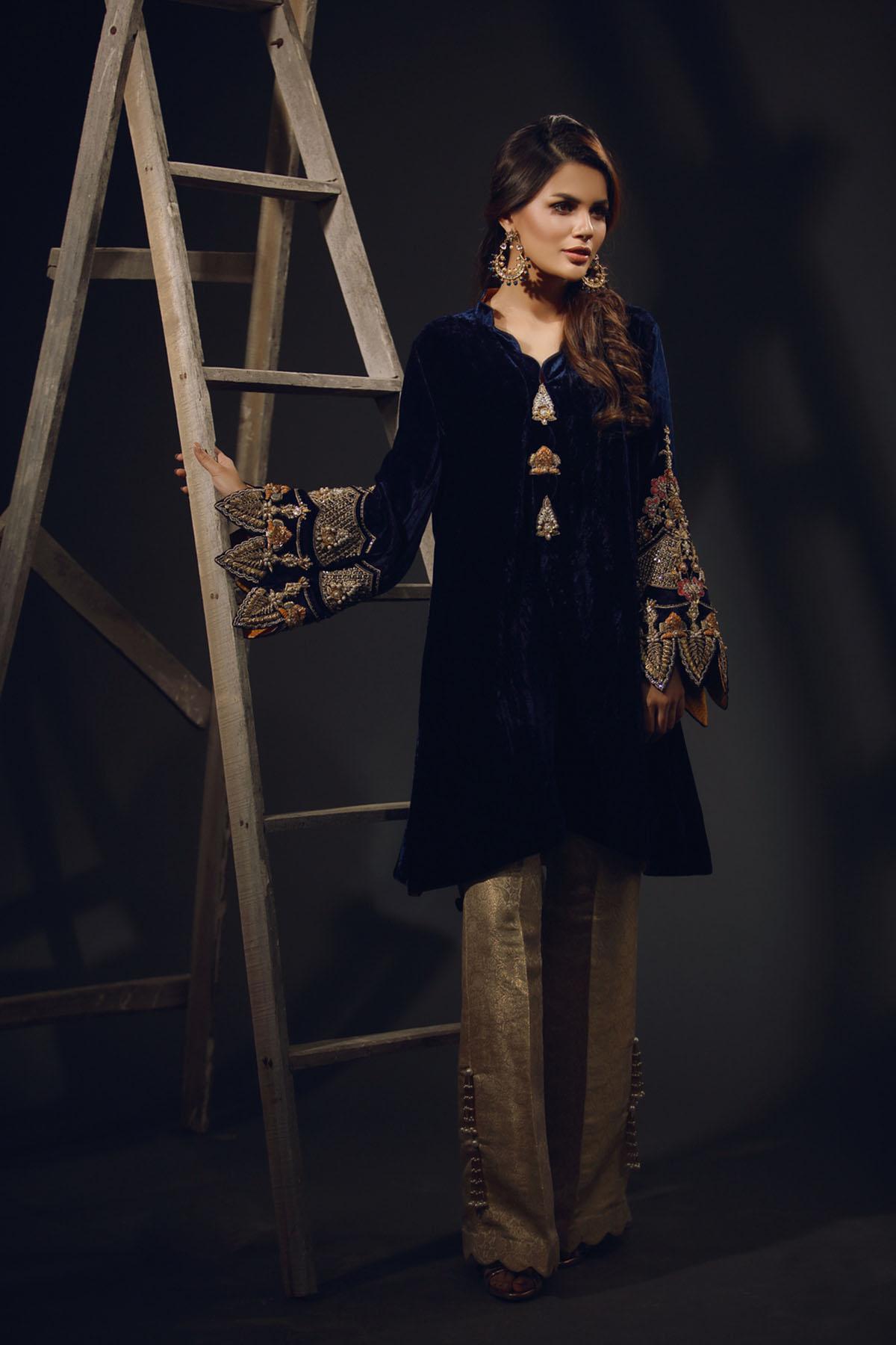 Sana Abbas | Wedding Formals | Sapphire by Sana Abbas - Designer Dress - Type: Ladies Clothes - Available at Libayah - 100% Original