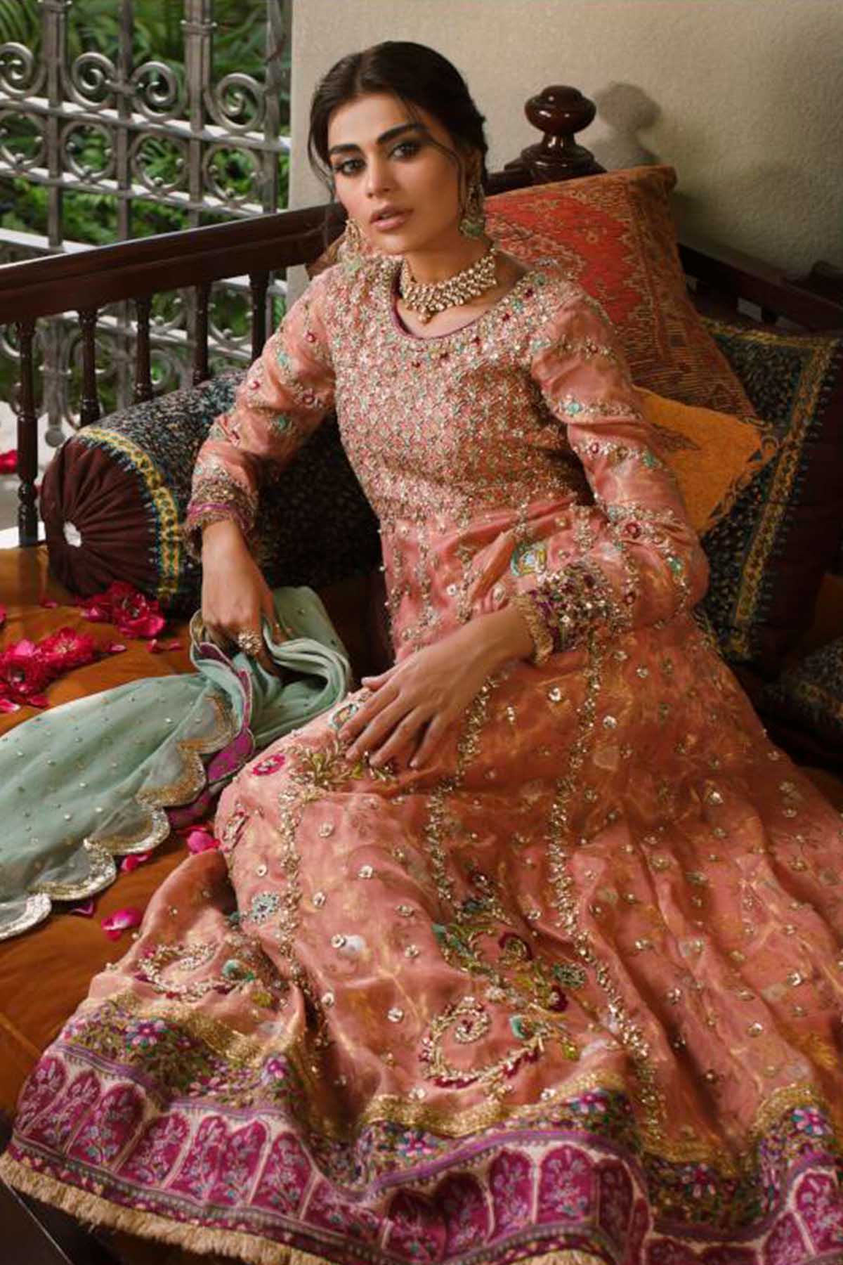 Sana Abbas | Wedding Formals | Nazneen by Sana Abbas - Designer Dress - Type: Ladies Clothes - Available at Libayah - 100% Original