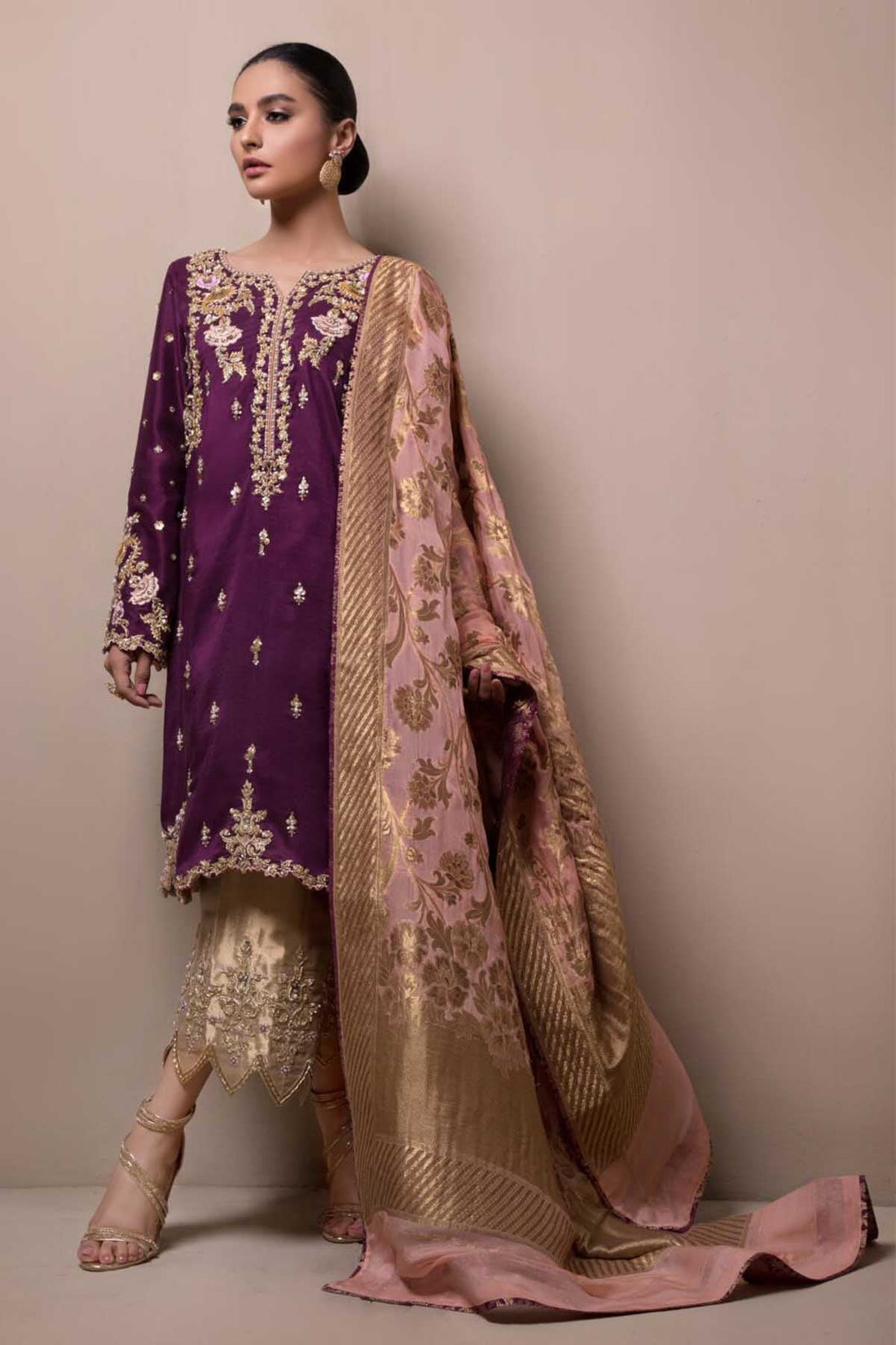 Sana Abbas | Wedding Formals | Vermillion by Sana Abbas - Designer Dress - Type: Ladies Clothes - Available at Libayah - 100% Original