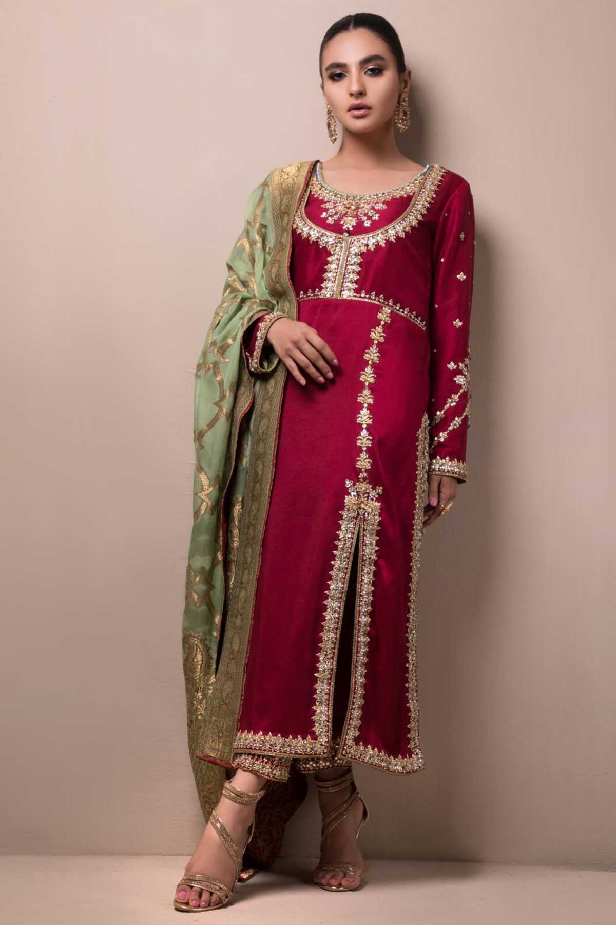 Sana Abbas | Wedding Formals | Mulan by Sana Abbas - Designer Dress - Type: Ladies Clothes - Available at Libayah - 100% Original