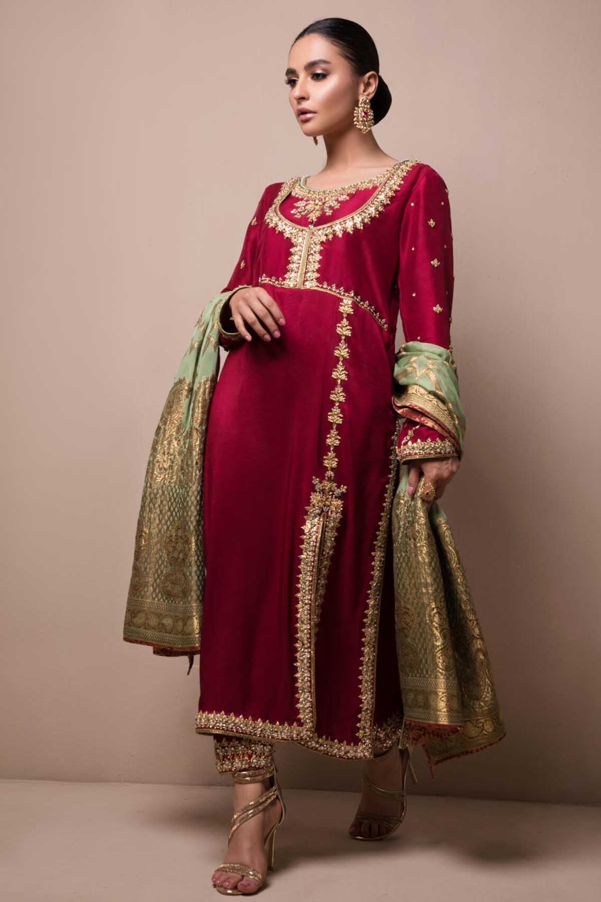 Sana Abbas | Wedding Formals | Mulan by Sana Abbas - Designer Dress - Type: Ladies Clothes - Available at Libayah - 100% Original