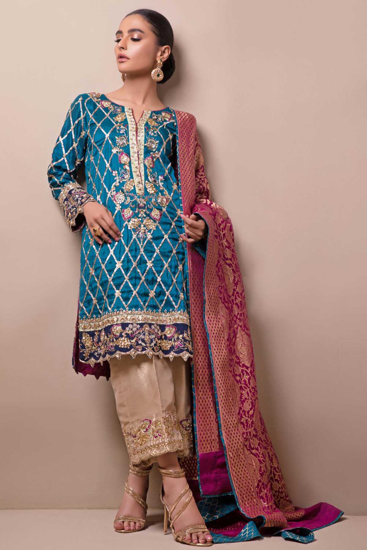 Sana Abbas | Wedding Formals | Flo by Sana Abbas - Designer Dress - Type: Ladies Clothes - Available at Libayah - 100% Original
