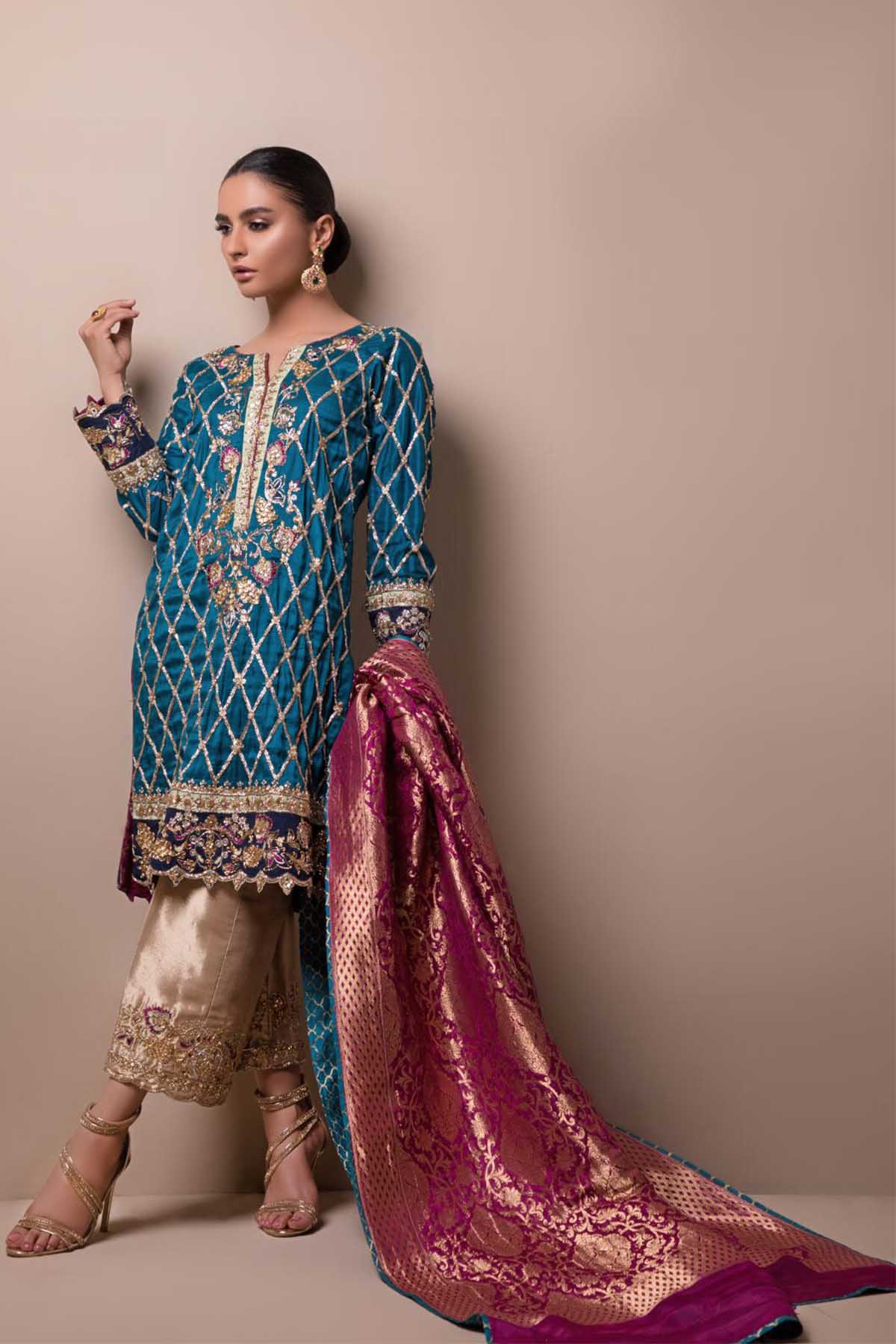 Sana Abbas | Wedding Formals | Flo by Sana Abbas - Designer Dress - Type: Ladies Clothes - Available at Libayah - 100% Original