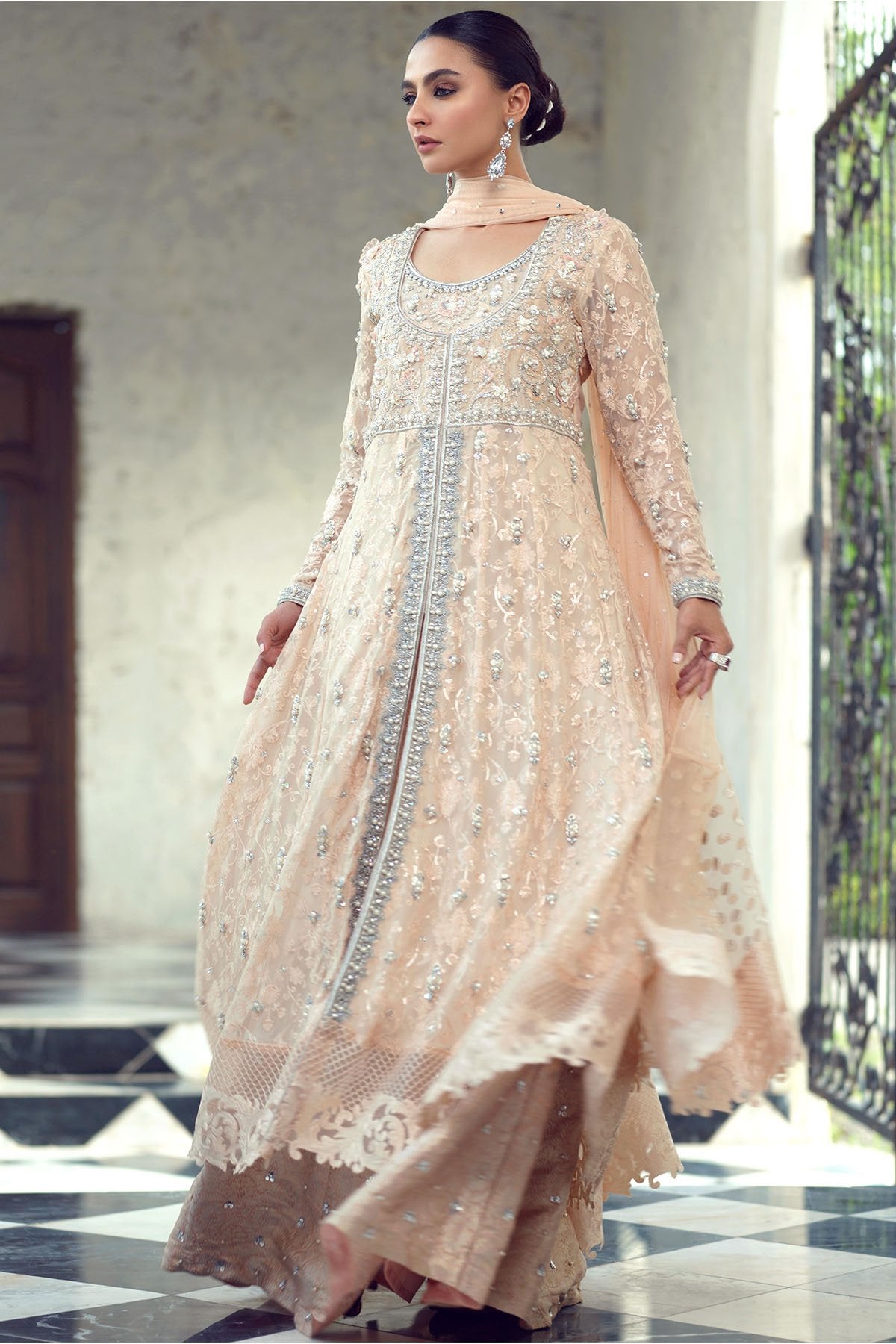 Sana Abbas | Wedding Formals | Coral Reef by Sana Abbas - Designer Dress - Type: Ladies Clothes - Available at Libayah - 100% Original