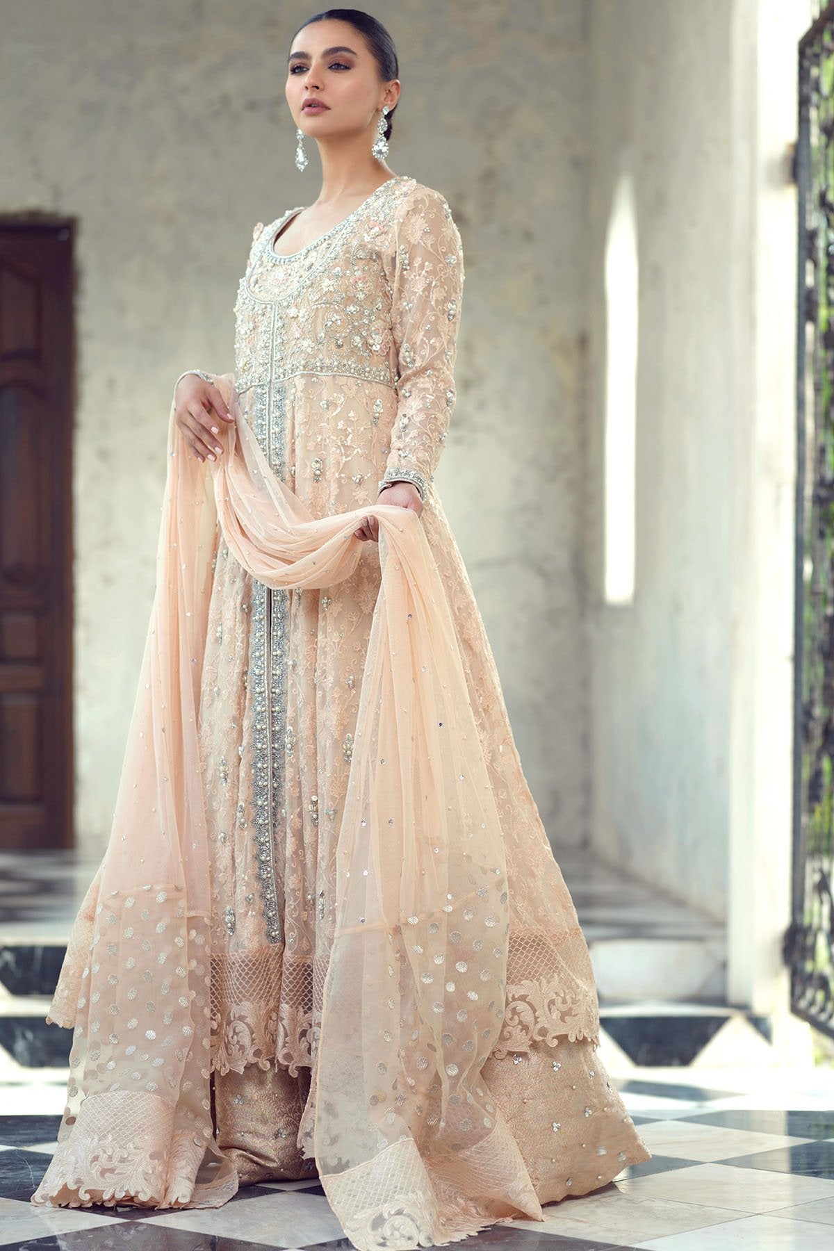 Sana Abbas | Wedding Formals | Coral Reef by Sana Abbas - Designer Dress - Type: Ladies Clothes - Available at Libayah - 100% Original