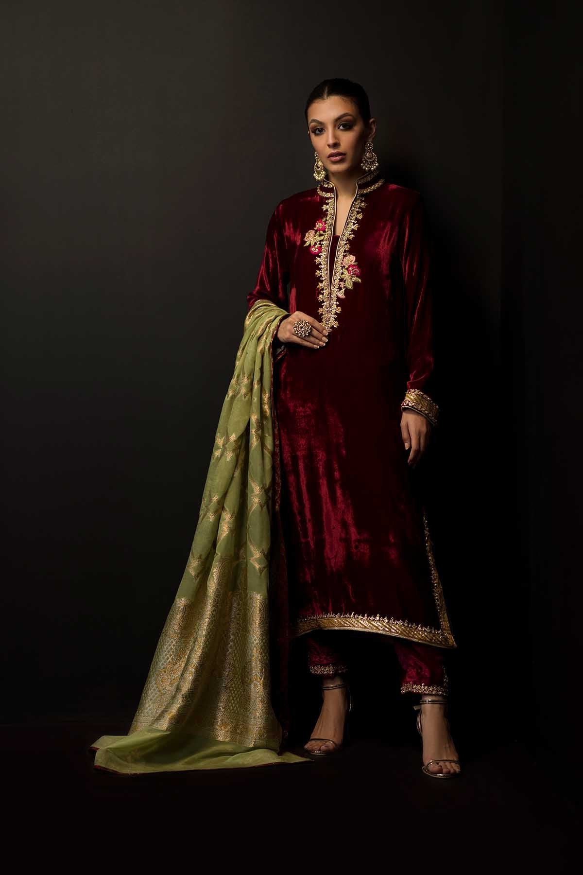 Sana Abbas | Wedding Formals | Carnelian by Sana Abbas - Designer Dress - Type: Ladies Clothes - Available at Libayah - 100% Original
