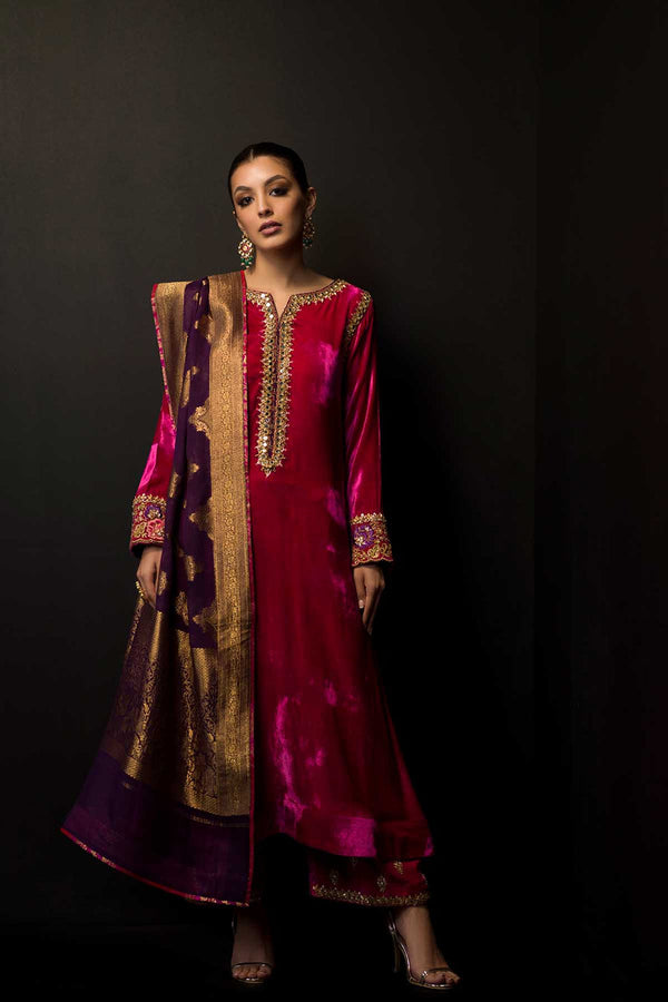 Sana Abbas | Wedding Formals | Morganite by Sana Abbas - Designer Dress - Type: Ladies Clothes - Available at Libayah - 100% Original