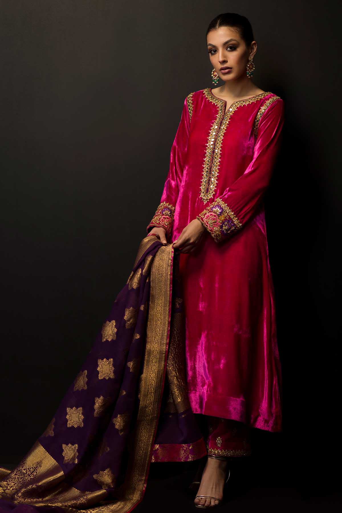 Sana Abbas | Wedding Formals | Morganite by Sana Abbas - Designer Dress - Type: Ladies Clothes - Available at Libayah - 100% Original
