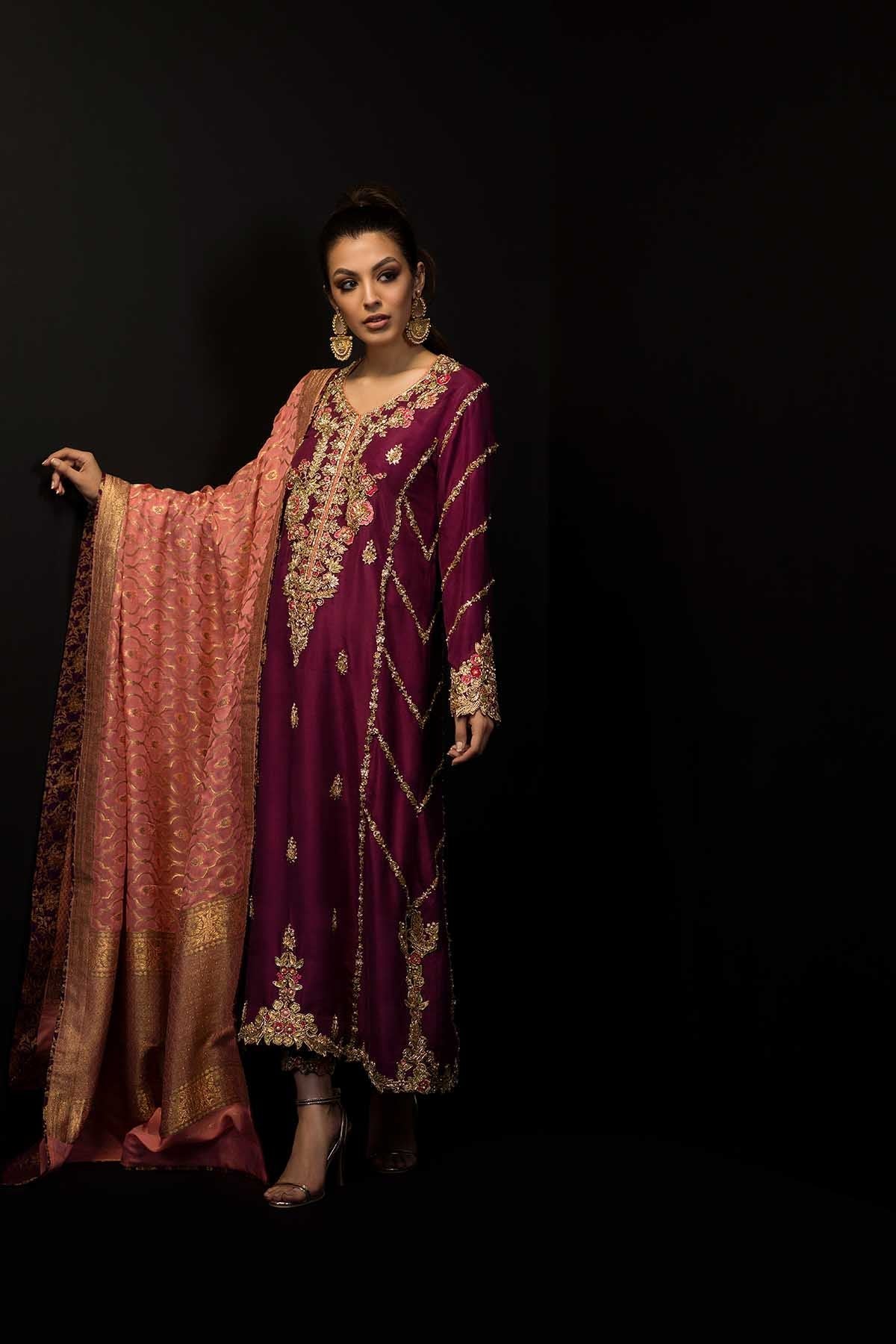 Sana Abbas | Wedding Formals | Rose Quartz by Sana Abbas - Designer Dress - Type: Ladies Clothes - Available at Libayah - 100% Original