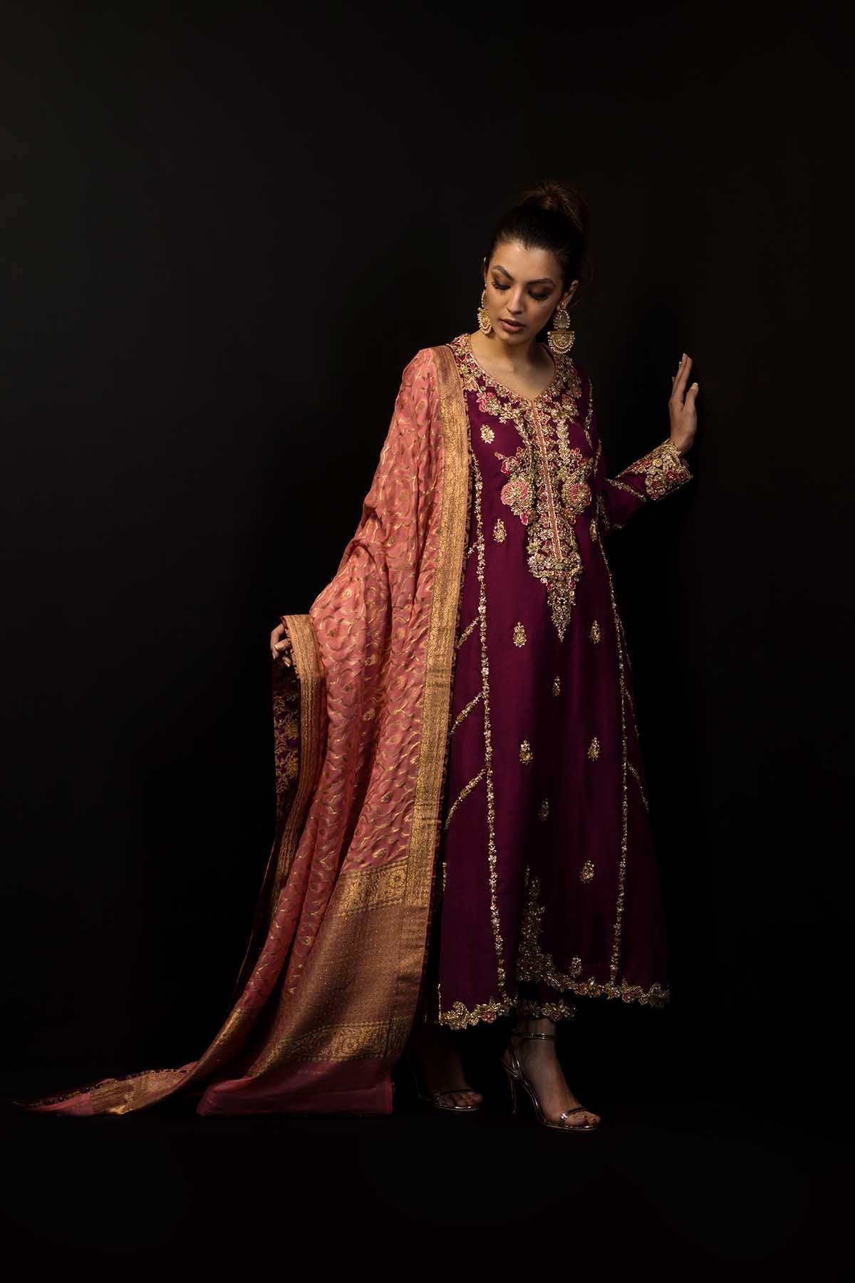 Sana Abbas | Wedding Formals | Rose Quartz by Sana Abbas - Designer Dress - Type: Ladies Clothes - Available at Libayah - 100% Original