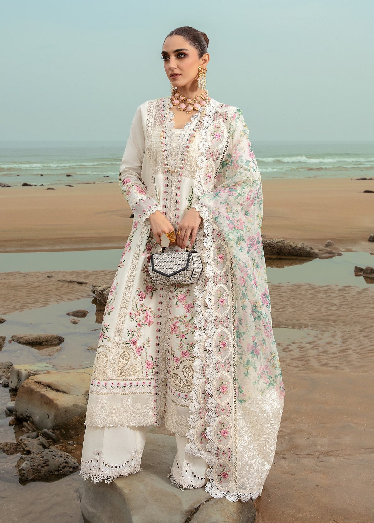 Crimson | Lawn 24 | Dove's Song - Cloud by Crimson - Designer Dress - Type: Ladies Clothes - Available at Libayah - 100% Original
