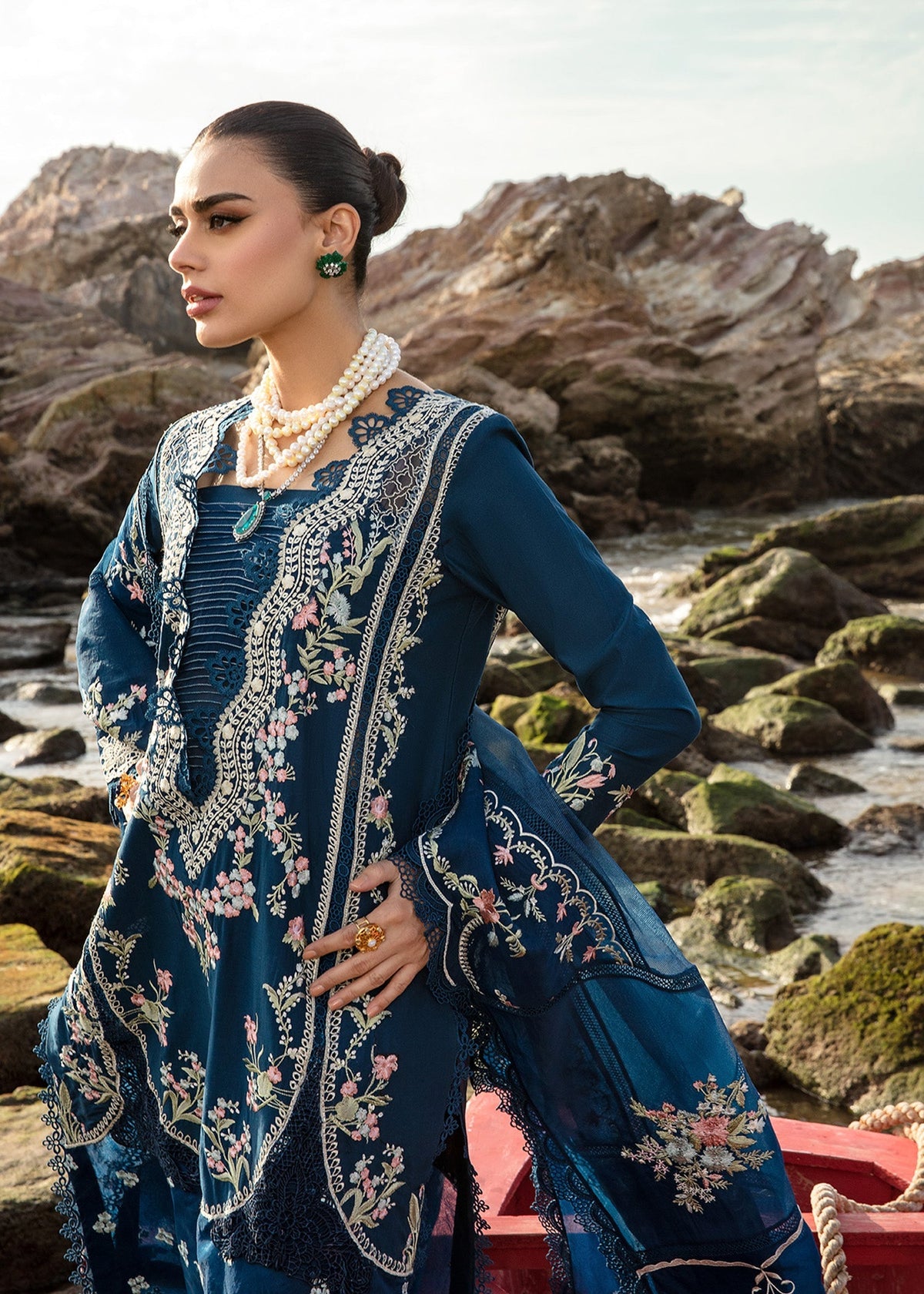 Crimson | Lawn 24 | Lolita - Lapis by Crimson - Designer Dress - Type: Ladies Clothes - Available at Libayah - 100% Original