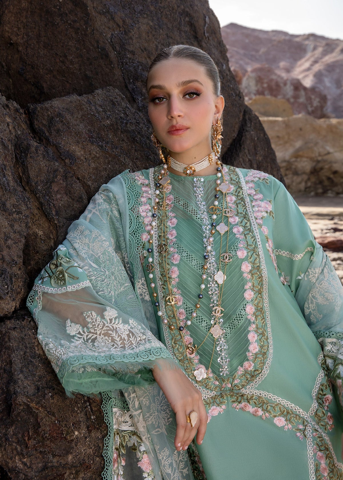 Crimson | Lawn 24 | Winds of Eden - Jade by Crimson - Designer Dress - Type: Ladies Clothes - Available at Libayah - 100% Original