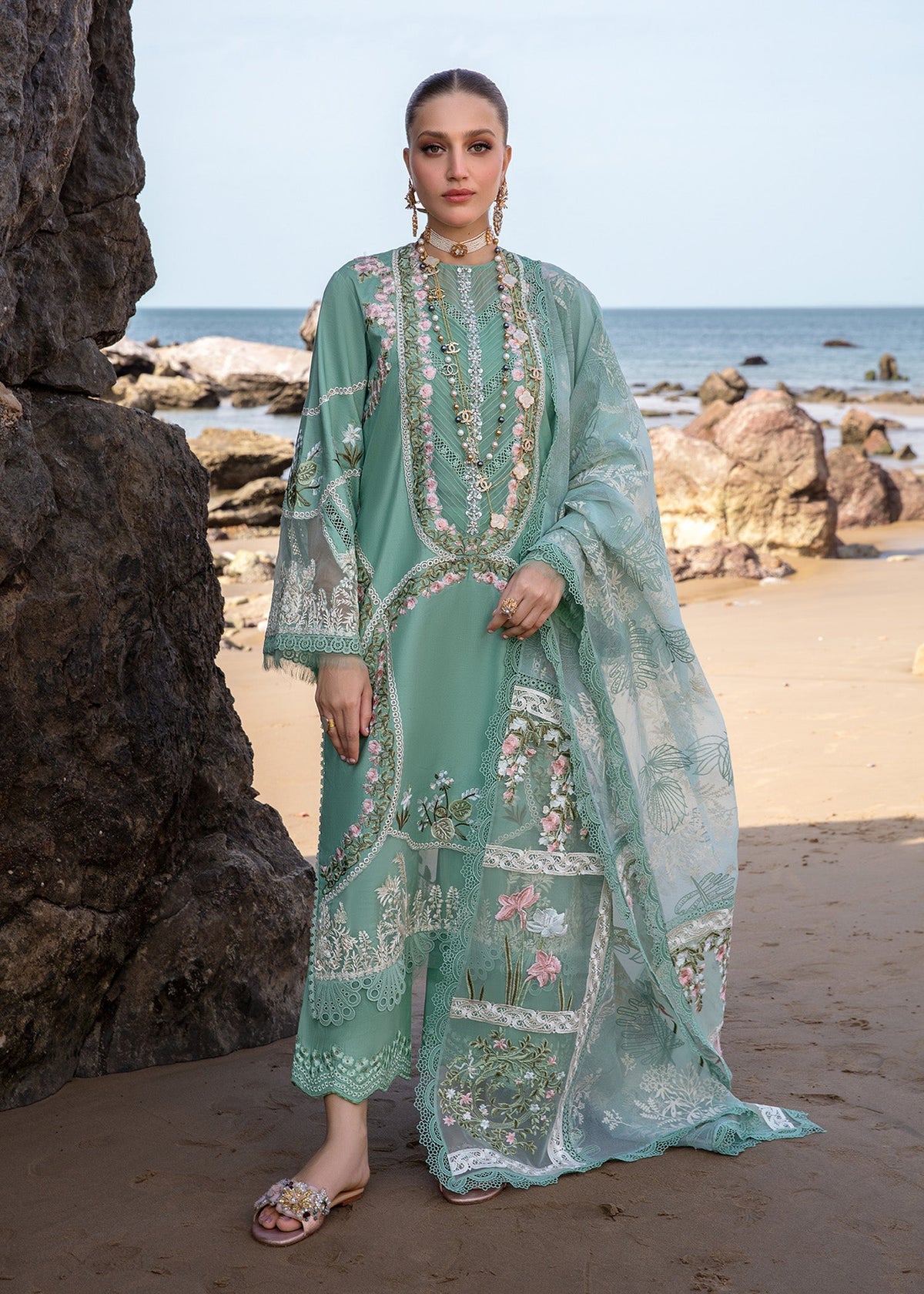 Crimson | Lawn 24 | Winds of Eden - Jade by Crimson - Designer Dress - Type: Ladies Clothes - Available at Libayah - 100% Original