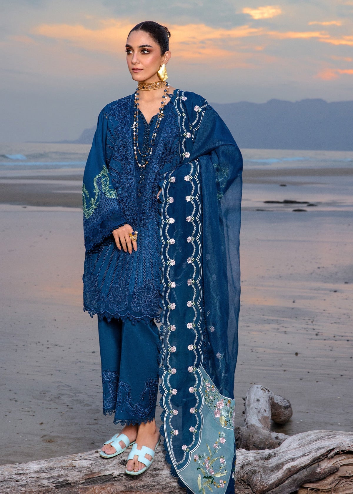 Crimson | Lawn 24 | Ulysses - Midnight by Crimson - Designer Dress - Type: Ladies Clothes - Available at Libayah - 100% Original
