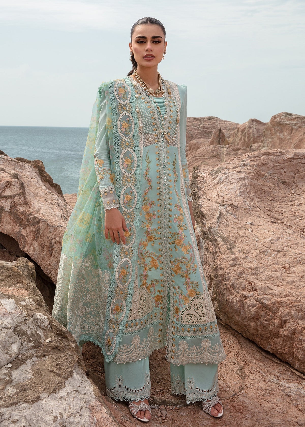 Crimson | Lawn 24 | Dove's Song - Opel by Crimson - Designer Dress - Type: Ladies Clothes - Available at Libayah - 100% Original