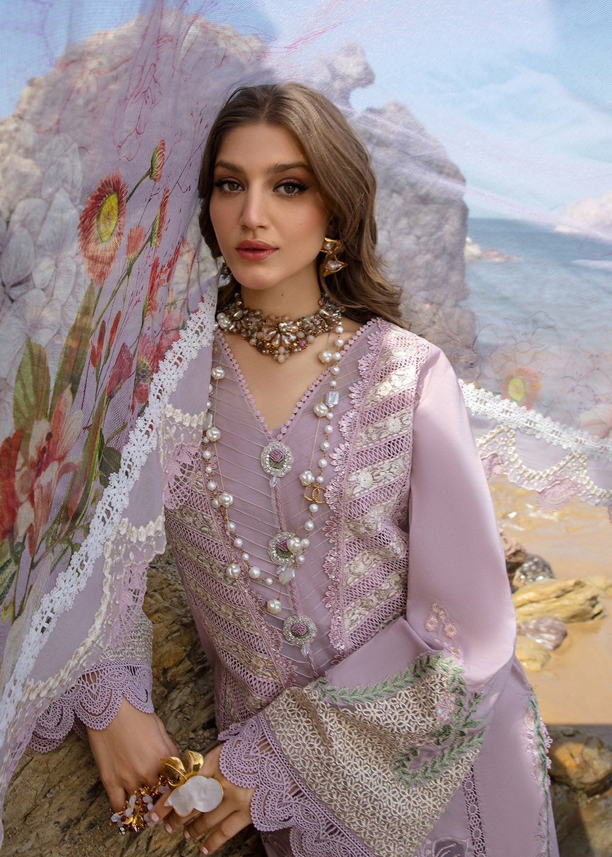 Crimson | Lawn 24 | Lillie de Jong - Amethyst by Crimson - Designer Dress - Type: Ladies Clothes - Available at Libayah - 100% Original