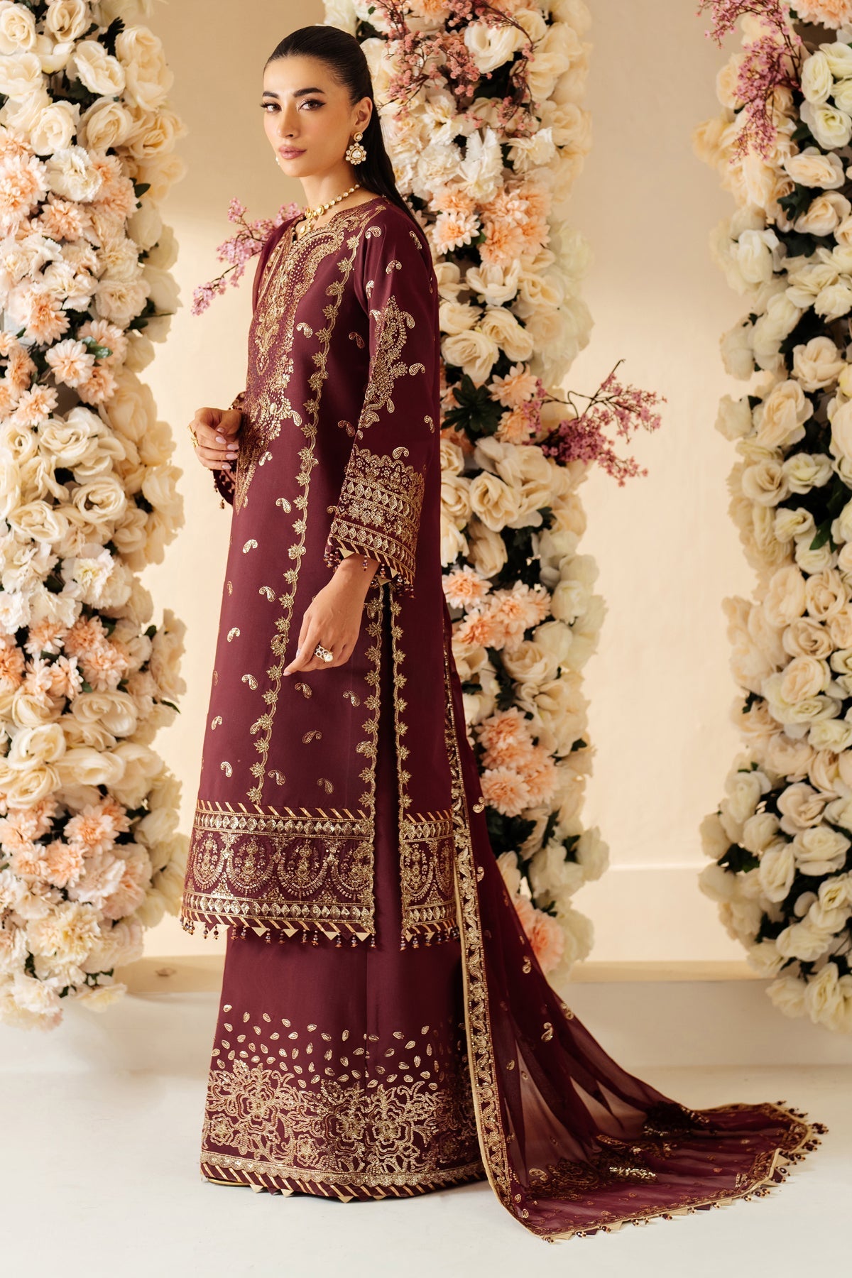 Alizeh | Luxury Raw Silk | AF-RS-01-SALSA by Alizeh - Designer Dress - Type: Ladies Clothes - Available at Libayah - 100% Original