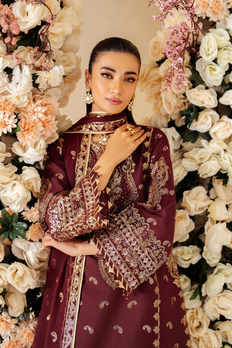 Alizeh | Luxury Raw Silk | AF-RS-01-SALSA by Alizeh - Designer Dress - Type: Ladies Clothes - Available at Libayah - 100% Original