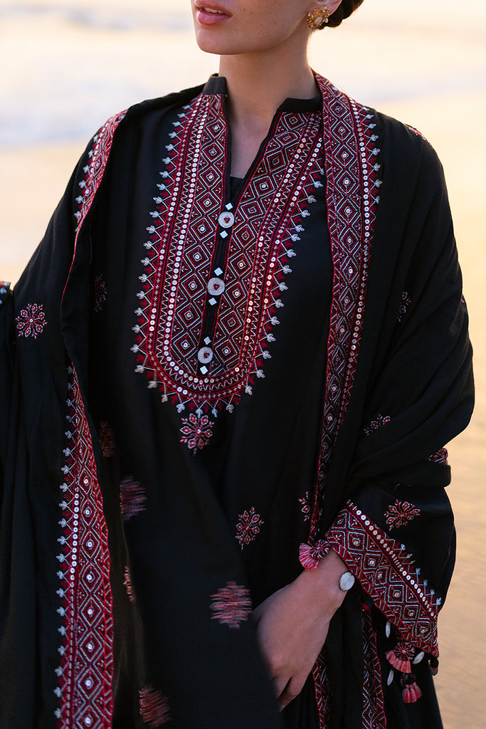 Cross Stitch | Cotton Satin 25 | RAVEN FOLK by Cross Stitch - Designer Dress  - Type : Ladies Clothes - Available at Libayah - 100% Original 