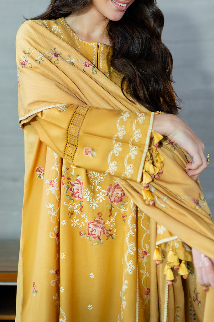 Cross Stitch | Cotton Satin 25 | ROSETTE BLISS- by Cross Stitch - Designer Dress  - Type : Ladies Clothes - Available at Libayah - 100% Original 