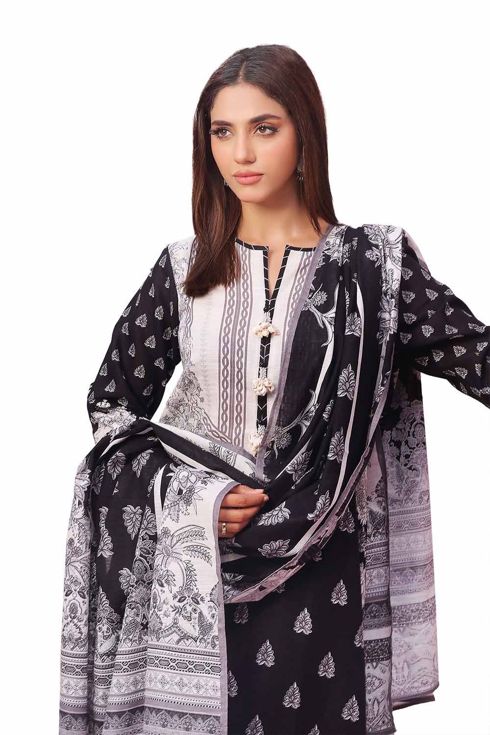 Gul Ahmed | Winter Collection 24 | Khaddar Suit SD-42101 by Gul Ahmed - Designer Dress - Type: Ladies Clothes - Available at Libayah - 100% Original