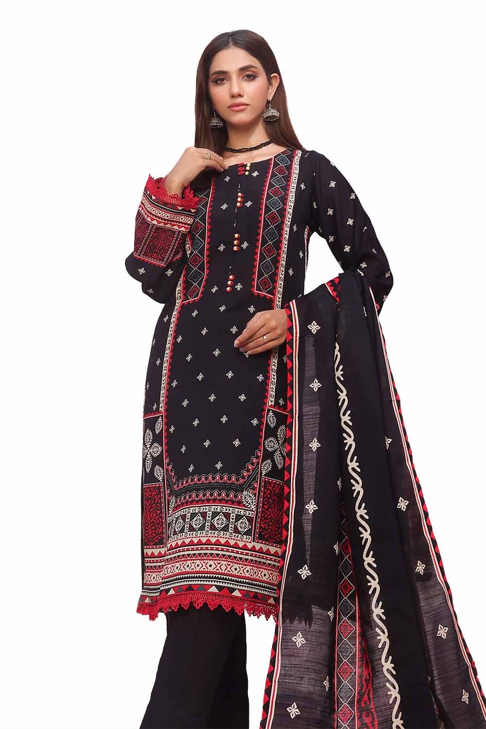 Gul Ahmed | Winter Collection 24 | Khaddar Suit SD-42119 by Gul Ahmed - Designer Dress - Type: Ladies Clothes - Available at Libayah - 100% Original