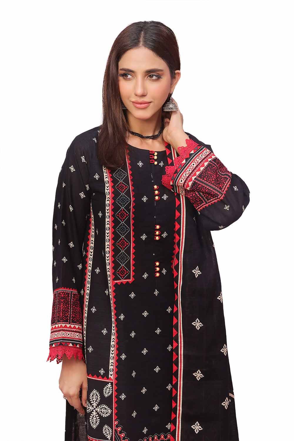 Gul Ahmed | Winter Collection 24 | Khaddar Suit SD-42119 by Gul Ahmed - Designer Dress - Type: Ladies Clothes - Available at Libayah - 100% Original