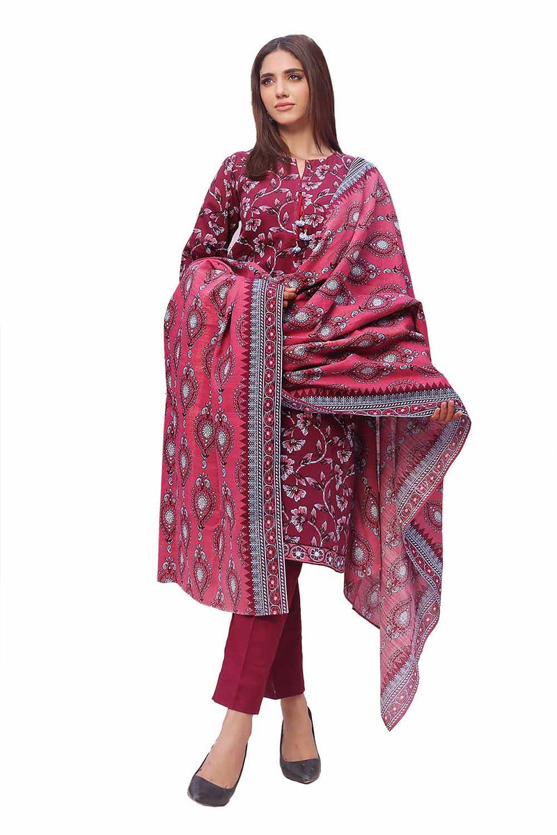 Gul Ahmed | Winter Collection 24 | Khaddar Suit SD-42133 by Gul Ahmed - Designer Dress - Type: Ladies Clothes - Available at Libayah - 100% Original