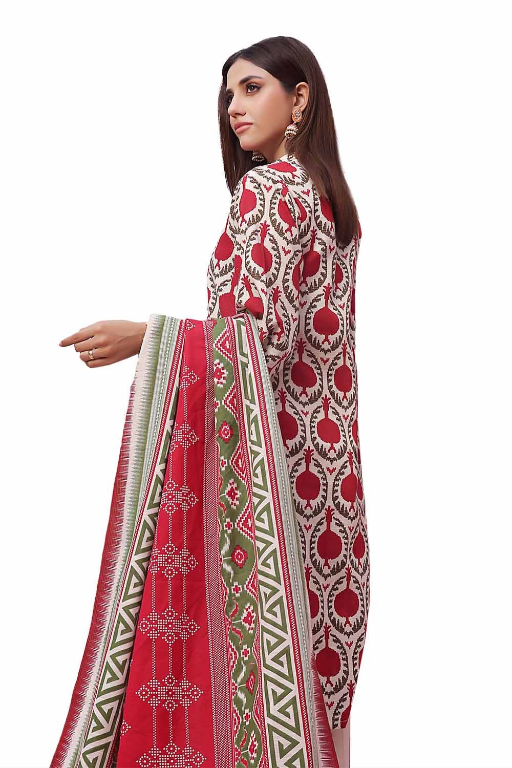 Gul Ahmed | Winter Collection 24 | Khaddar Suit SD-42140 by Gul Ahmed - Designer Dress - Type: Ladies Clothes - Available at Libayah - 100% Original