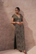 Erum Khan | Shab Siyah 23 | Seraab by Erum Khan - Designer Dress  - Type : Wedding Dress - Available at Libayah - 100% Original 