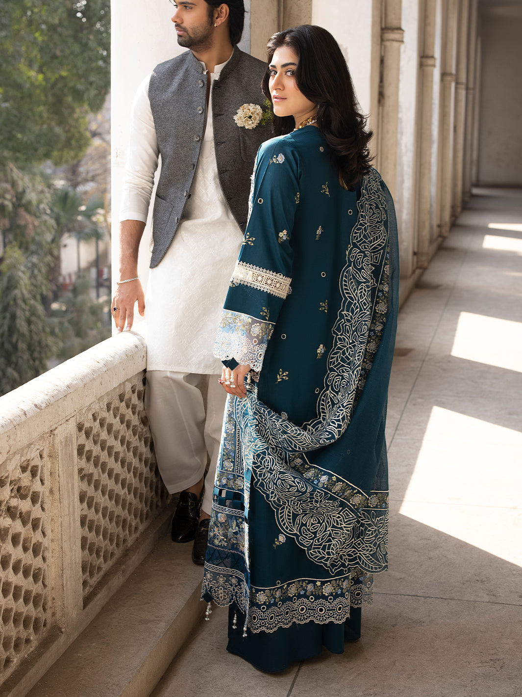 Mahnur | Mahrukh Luxury Lawn 24 | SERENE by Mahnur - Designer Dress - Type: Ladies Clothes - Available at Libayah - 100% Original