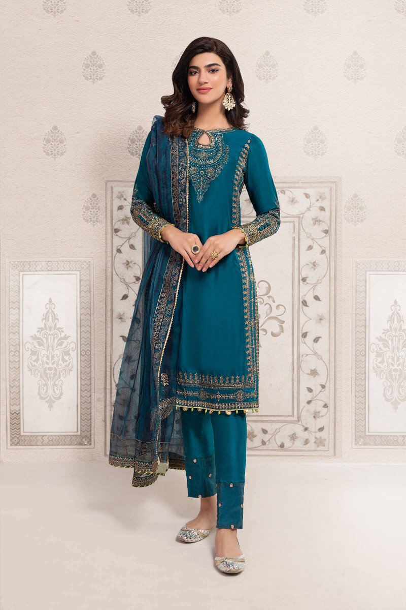 Maria B | Formal Wears | SF-EF22-07R1 by Maria B - Designer Dress - Type: Formal - Available at Libayah - 100% Original