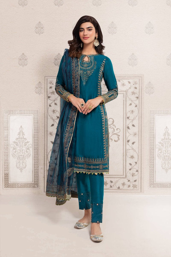Maria B | Formal Wears | SF-EF22-07R1 by Maria B - Designer Dress - Type: Formal - Available at Libayah - 100% Original