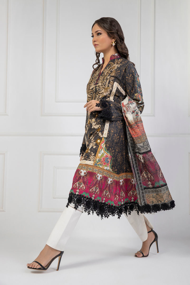 Shamaeel Ansari | Lawn 24 | LV113 by Shamaeel Ansari - Designer Dress - Type: Ladies Clothes - Available at Libayah - 100% Original