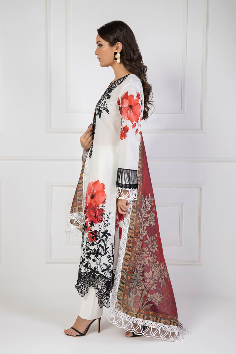 Shamaeel Ansari | Lawn 24 | LV114 by Shamaeel Ansari - Designer Dress - Type: Ladies Clothes - Available at Libayah - 100% Original