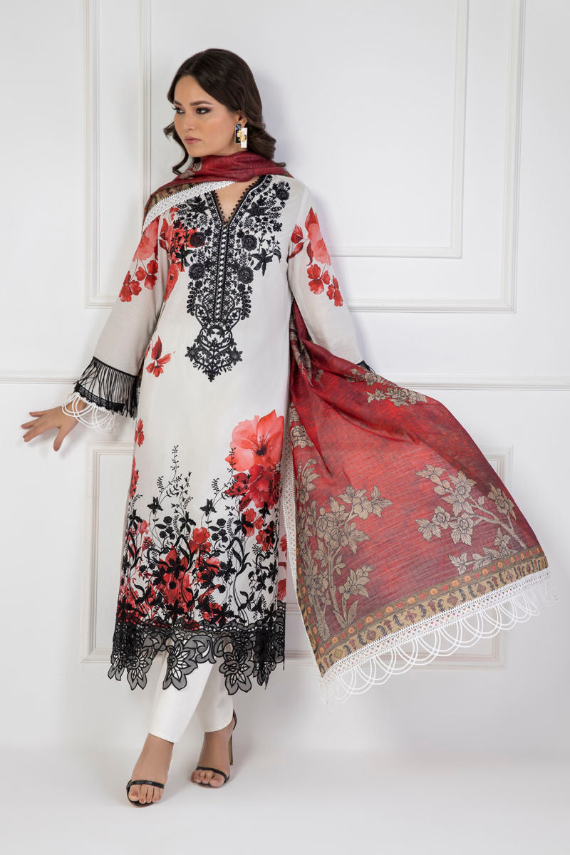 Shamaeel Ansari | Lawn 24 | LV114 by Shamaeel Ansari - Designer Dress - Type: Ladies Clothes - Available at Libayah - 100% Original
