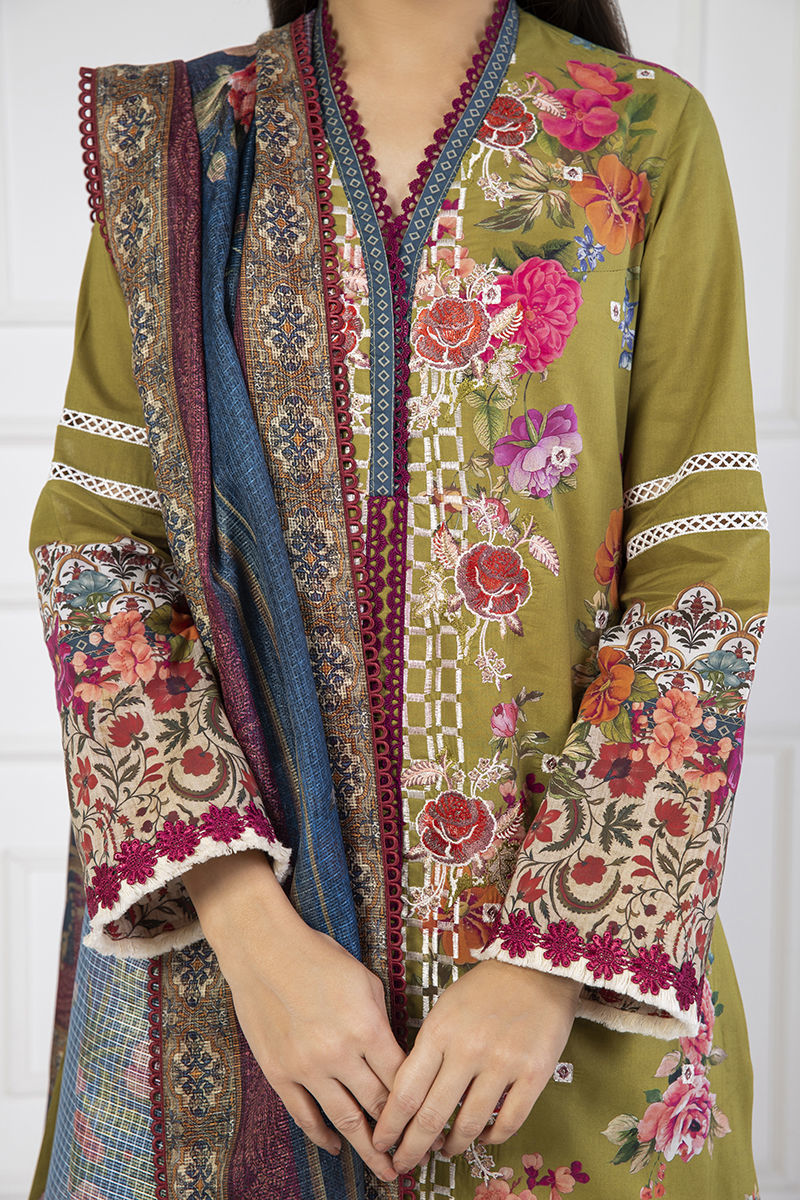 Shamaeel Ansari | Lawn 24 | LV116 by Shamaeel Ansari - Designer Dress - Type: Ladies Clothes - Available at Libayah - 100% Original