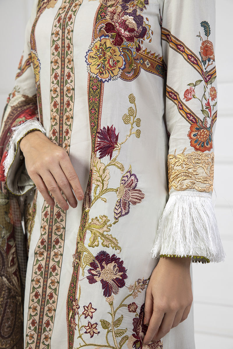 Shamaeel Ansari | Lawn 24 | LV11 by Shamaeel Ansari - Designer Dress - Type: Ladies Clothes - Available at Libayah - 100% Original