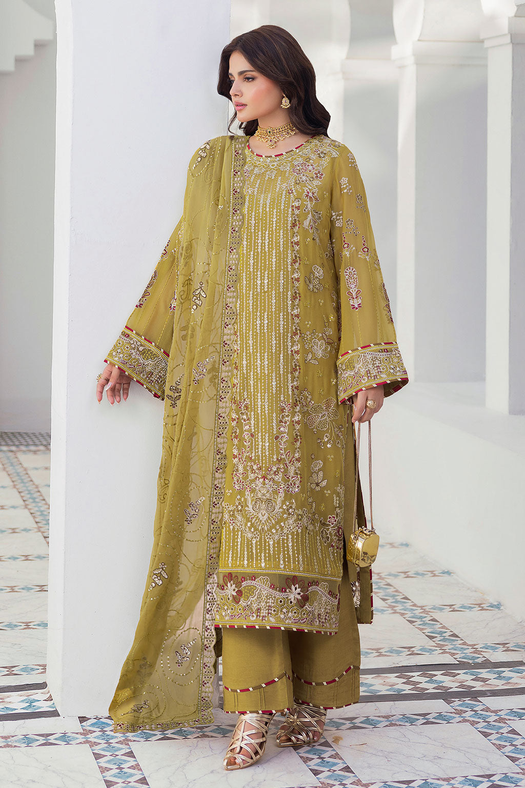 Ramsha | Sonehri Collection | BB-304 by Ramsha - Designer Dress  - Type : Ladies Clothes - Available at Libayah - 100% Original 