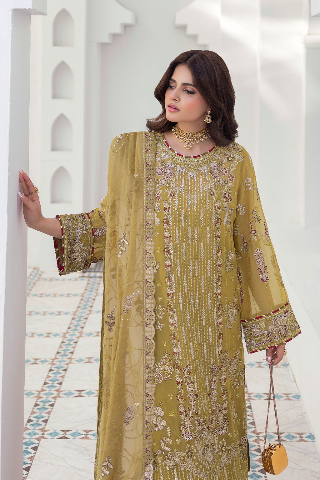 Ramsha | Sonehri Collection | BB-304 by Ramsha - Designer Dress  - Type : Ladies Clothes - Available at Libayah - 100% Original 