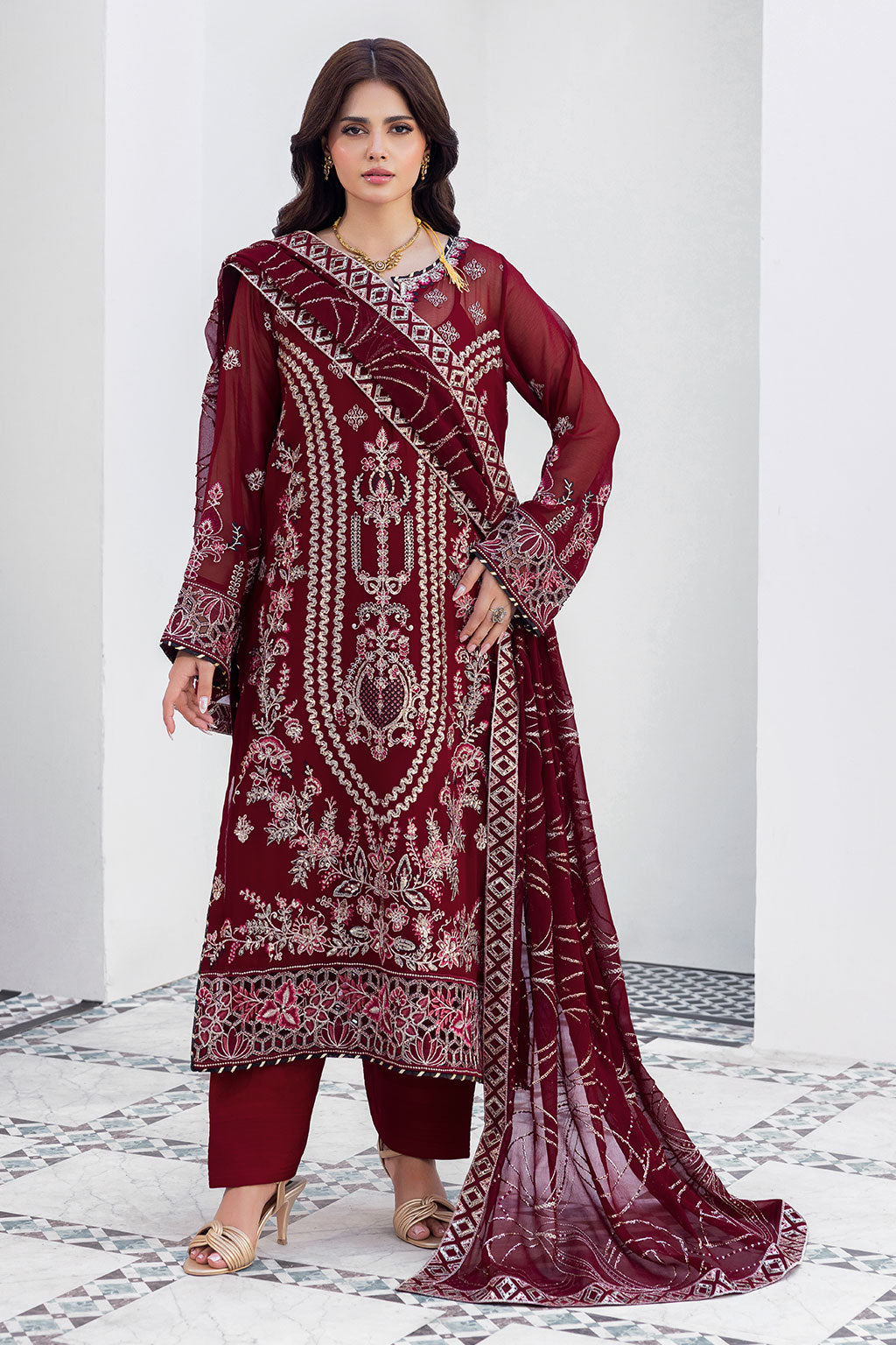 Ramsha | Sonehri Collection | BB-301 by Ramsha - Designer Dress  - Type : Ladies Clothes - Available at Libayah - 100% Original 