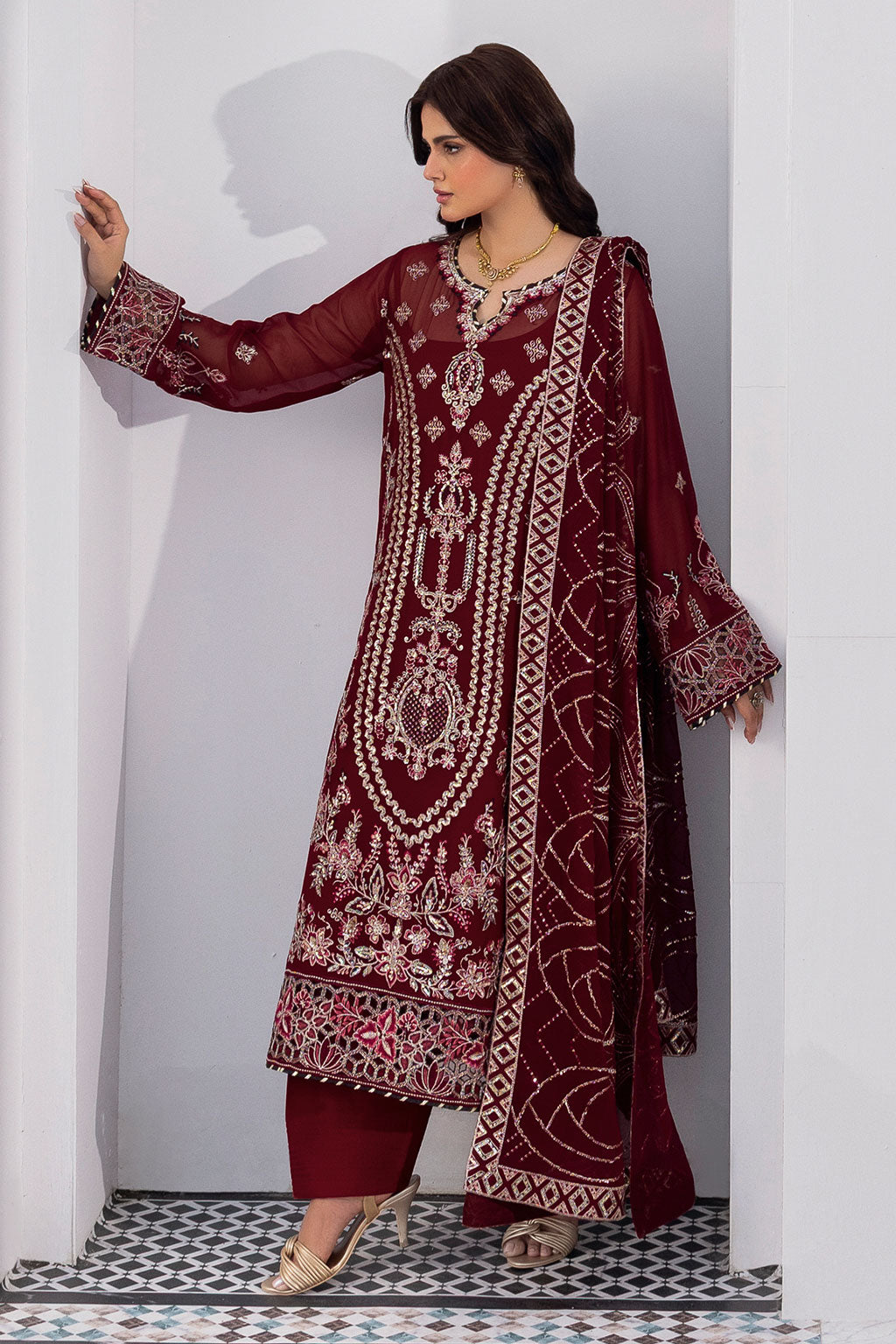 Ramsha | Sonehri Collection | BB-301 by Ramsha - Designer Dress  - Type : Ladies Clothes - Available at Libayah - 100% Original 