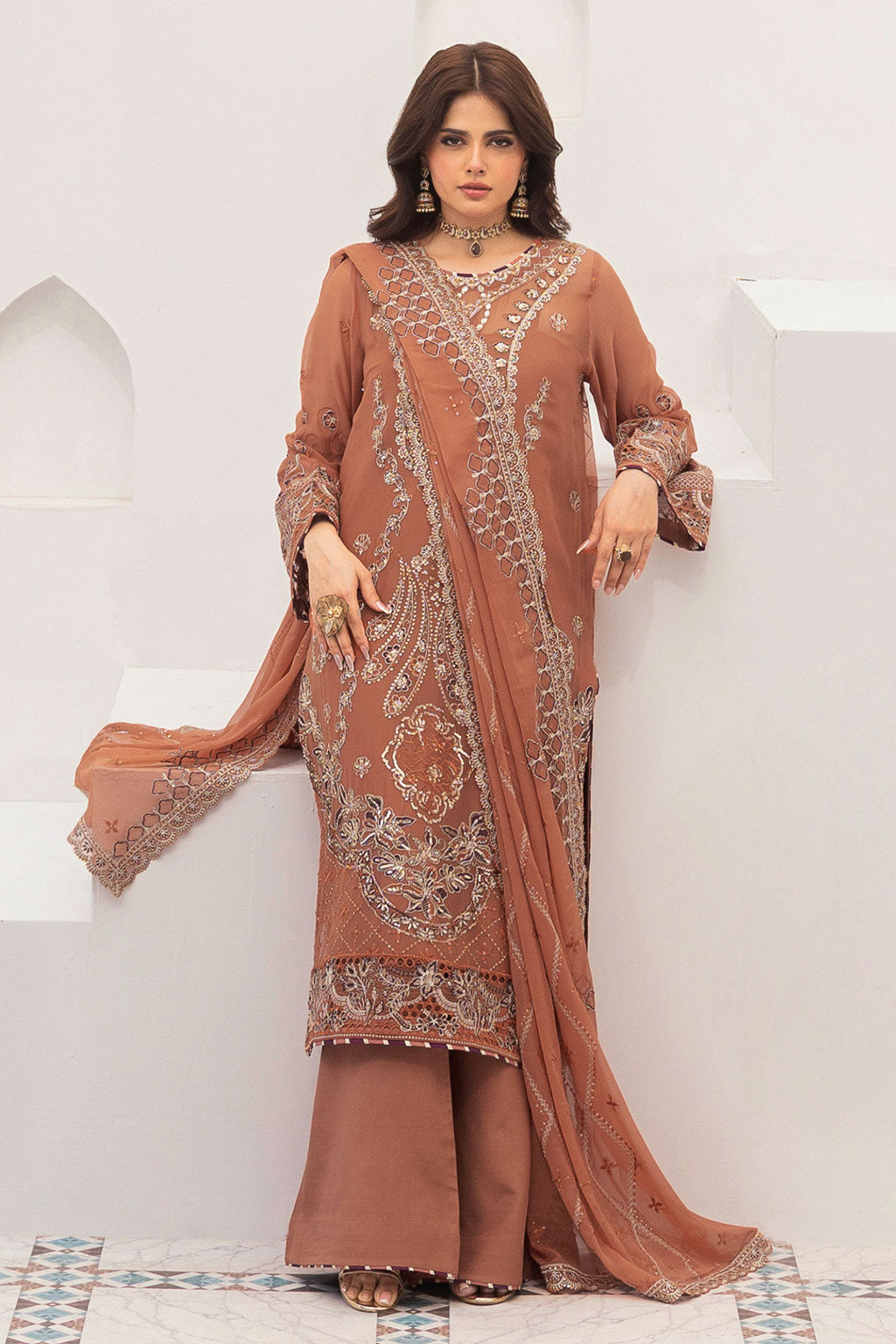 Ramsha | Sonehri Collection | BB-307 by Ramsha - Designer Dress  - Type : Ladies Clothes - Available at Libayah - 100% Original 