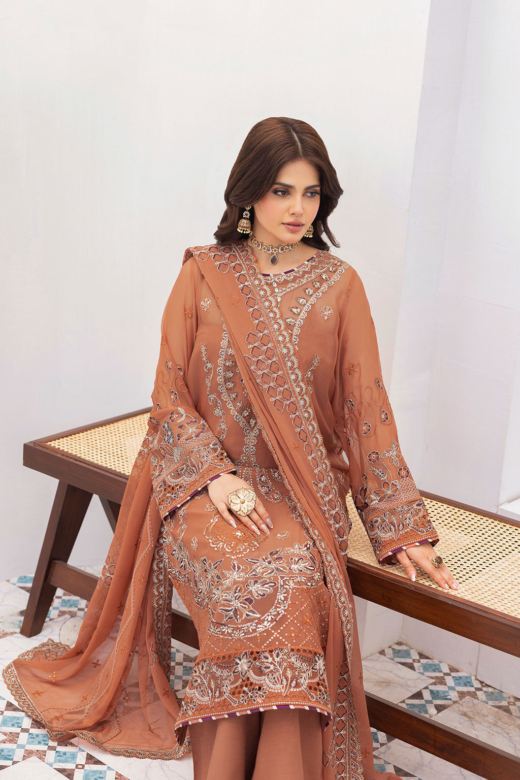 Ramsha | Sonehri Collection | BB-307 by Ramsha - Designer Dress  - Type : Ladies Clothes - Available at Libayah - 100% Original 