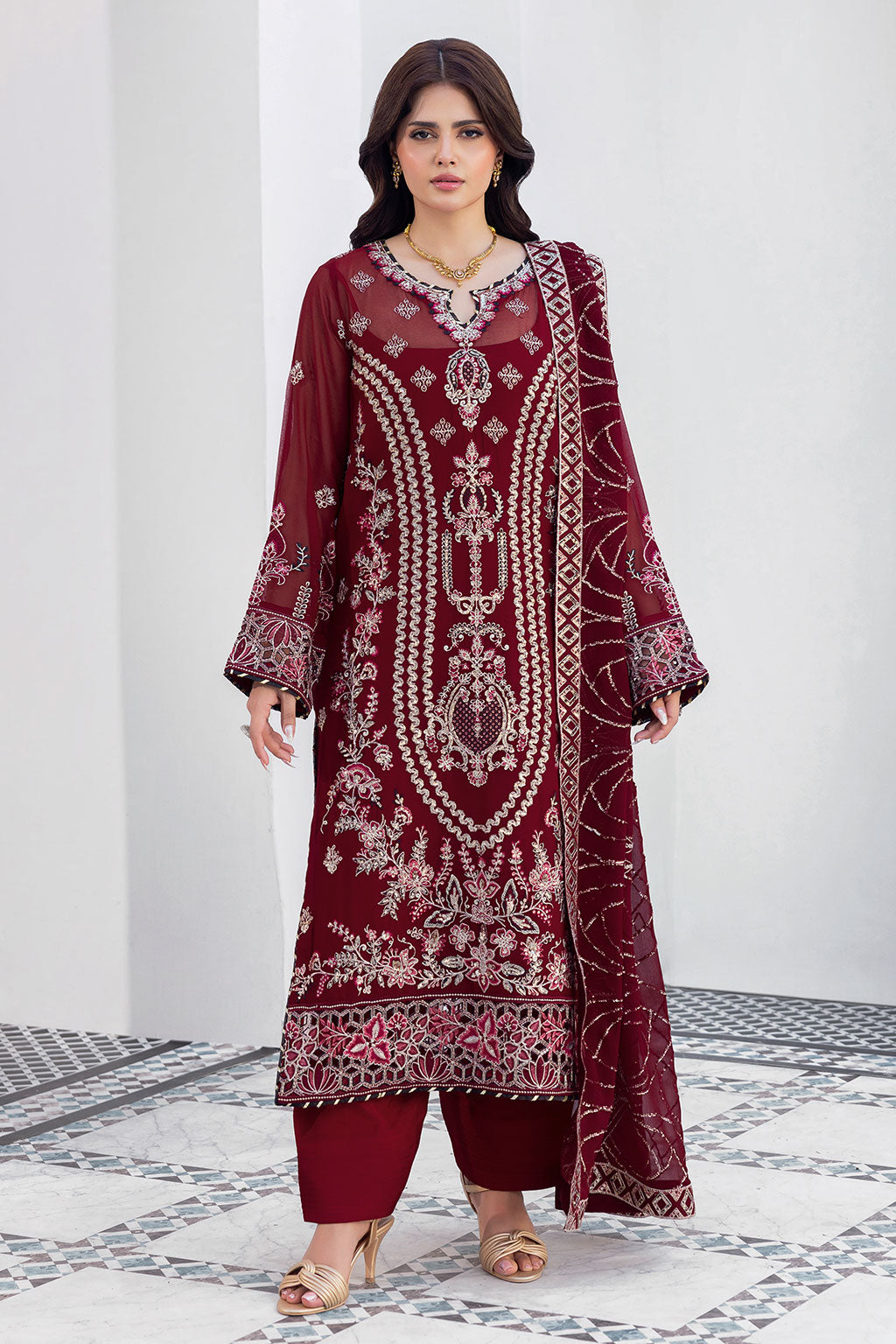 Ramsha | Sonehri Collection | BB-301 by Ramsha - Designer Dress  - Type : Ladies Clothes - Available at Libayah - 100% Original 